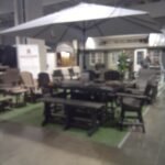 44-72 Table  4- swivel arm chairs 1 -5'bench 1- 8-10 umbrella   Counter Height