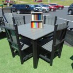 44-44 cabin table w/ 4- cabin side chairs